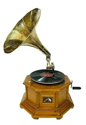 £310 • Buy Gramophone Antique, Fully Functional Working Phonograpf, Win-up Record Player,