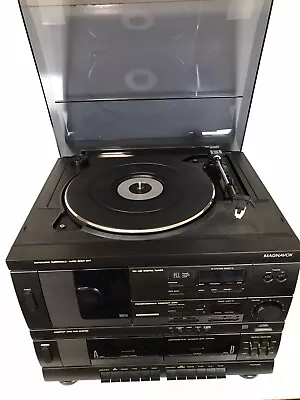 Magnavox Belt Drive Turntable CDAM FM Dual Cassette Model FCD196BK01 • $59.95