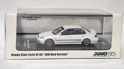 1:64 Inno64 Honda Civic Ferio Vi-RS JDM Mod Version Championship White Diecast • $59.90