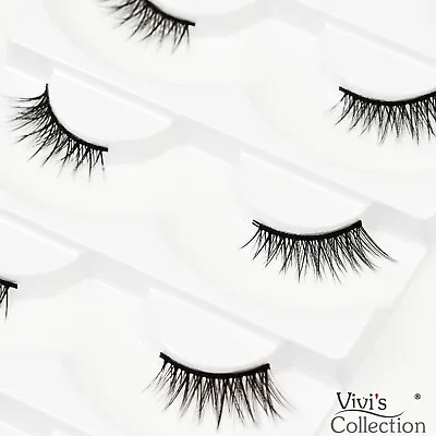 5 Pairs 3D Mink Half Lashes Corner Eyelashes False Natural Short Wispy Long Fake • £3.99