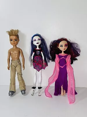 Lot Of 3 Dolls For  Moxie  Boy Monster High And Ever After Reroof Or Play. • $17.99