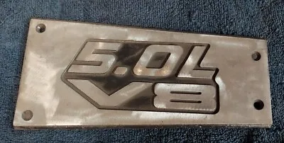 Ford Mustang Explorer 5.0L V8 Aluminum Intake Plaque Badge Emblem OEM • $49.99