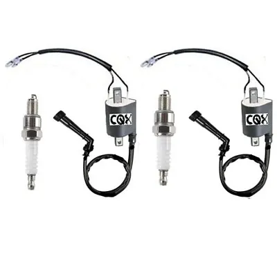 2Pcs Ignition Coils Spark Plug Yamaha Virago700 750 100 1100 XV700 750 1000 1100 • $23.28