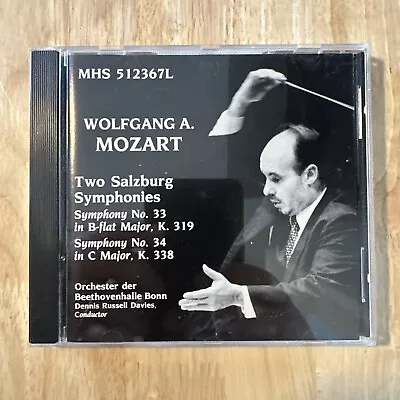 Mozart: Two Salzburg Symphonies (1989 Musical Heritage Society 512367L) #33 #34 • $1.50