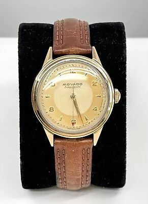 Vintage Movado Tempo Matic 1950's SS Mens Automatic Watch Runs • $16.50