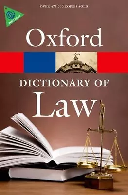 A Dictionary Of Law (Oxford Quick Reference) By Martin Elizabeth A Book The • £4.99