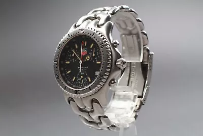*Near MINT* TAG HEUER SEL.s/el CG1110-0 Black Chronograph Quartz Men's Watch • $549.99