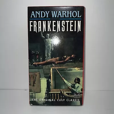 Andy Warhol Presents Frankenstein VHS VTG Horror 1992 THE ORIGINAL CULT CLASSIC • $9.99