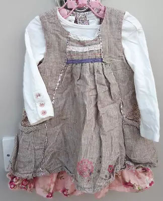 Mamas & Papas Girls Age 6-9 Months Dress • £6.99