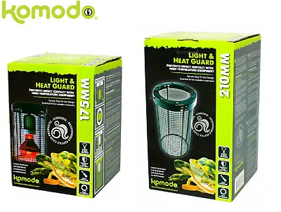 £16.49 • Buy Komodo Reptile Heat Guard Ceramic & Basking Light Bulb Safety Cage For Vivarium