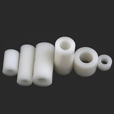 £2.63 • Buy White ABS Plastic Spacers Nylon Standoff Thick Round Washer Insulation Screws