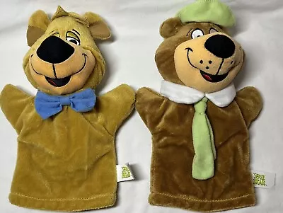Hanna Barbera YOGI BEAR  And BOO BOO PLUSH STUFFED ANIMAL 10”  HAND PUPPETS • $19.99