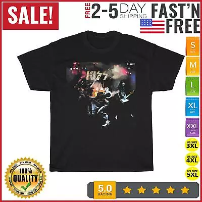 KISS 1975 Alive Vintage T Shirt Men Fashion 2023 Women T Shirt Short Sleeve NEW • $18.99