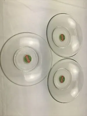 £6.99 • Buy Duralex Vintage Cocktail Plate 14cm - SET OF 3 - 14cm - Clear Glass Plate