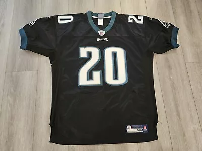 Reebok Philadelphia Eagles Authentic Jersey Brian Dawkins 52 2xl Xxl Alt Black • $198.88