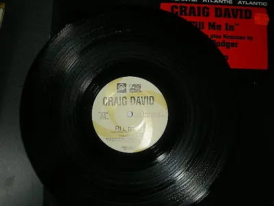 PROMO  12  Craig David - Fill Me In  (4 Mixes)(Artful Dodger) Atlantic NM 2001 • $6