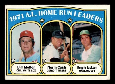 1972 Topps Baseball #90 A.L. Home Run Leaders Jackson VG/EX *d3 • $8
