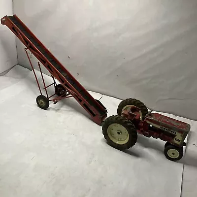 Vintage McCormick Pressed Steel Conveyor Belt Toy Parts Only With Tractor • $32