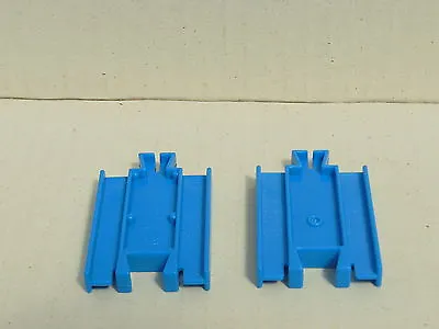 Thomas & Friends Tomy   2 X 1/4 Straight Blue Track   Gc • $2.50