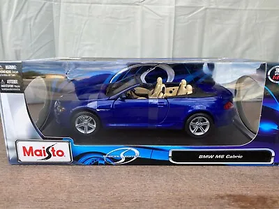 1/18 Maisto Bmw M6 Cabrio Blue With Beige Interior • $44.95