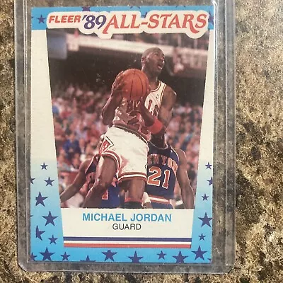 Michael Jordan 1989 Fleer Stickers All-Star # 3 Michael Jordan • $8.99