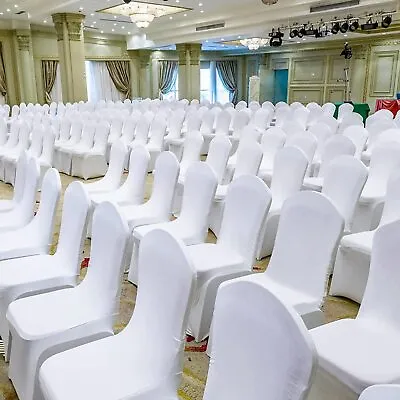£19.92 • Buy 10-100 Wedding Chair Covers Full Seat Covers Spandex Folding Slipcovers Catering