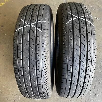 195R15c - 2 Used Tyres BRIDGESTONE ECOPIA R710 • $100
