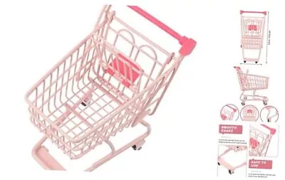  Grocery Cart Mini Supermarket Handcart Plastic Metal Shopping Cart Toy Kids  • $27.12