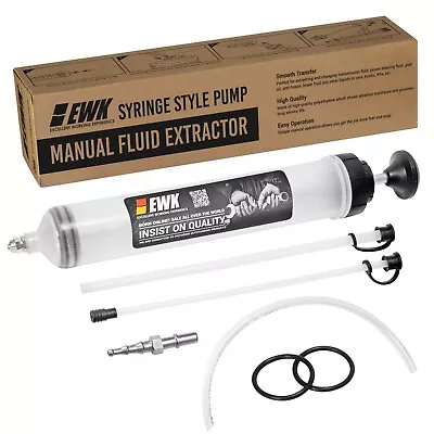 $28.99 • Buy EWK 500ml Manual Fluid Syringe Pump Vacuum Oil Extractor For Automobile Fluids