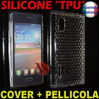 Cover Case For LG L5 Optimus E610 Clear Gel Silicone • £3.36