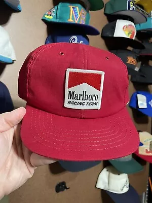 Vintage 90s Red Marlboro Racing Team SnapBack Formula One 1 Hat • $39.95