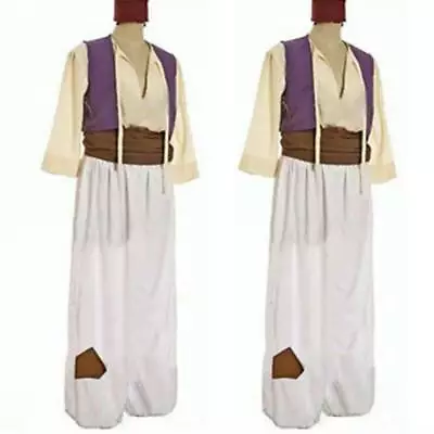 UK Men Arabian Prince Aladdin Genie Halloween Costume Adult Party Fancy Dress Up • £28.79