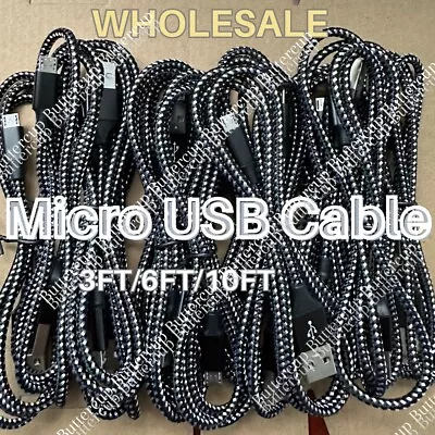 Heavy Duty Micro USB Fast Charger Data Cable Cord For Samsung Android HTC LG Lot • $6.95