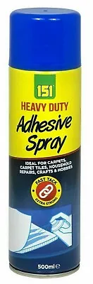 Adhesive Spray Contact Glue Heavy Duty Mount Tape DIY Fabric Upholstery Carpet • £8.76