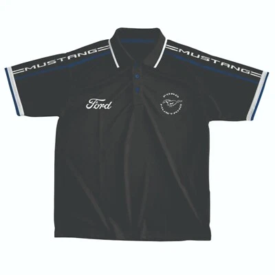 $44.90 • Buy Ford Mustang Signature Polo Shirt Motor Racing Cloths Official Ford Merchandise