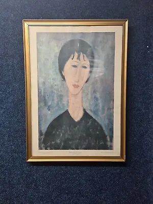 Vintage Amadeo Modigliani  Portrait Of A Young Lady  Museum Masterpieces USA • $31.08