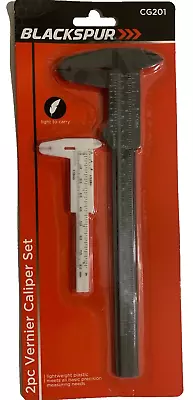 2 X Vernier Calipers Set Plastic 75 Mm/ 150 Mm Vernier Caliper Gauge Ruler  Tool • £3.25