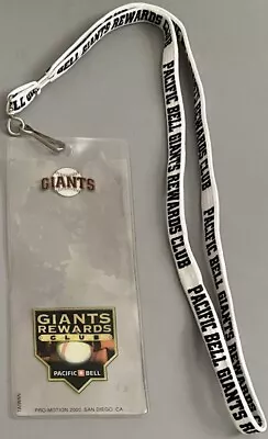 Vintage 2000 Sf San Francisco Giants Pacific Pac Bell Park Rewards Club Lanyard • $5.99