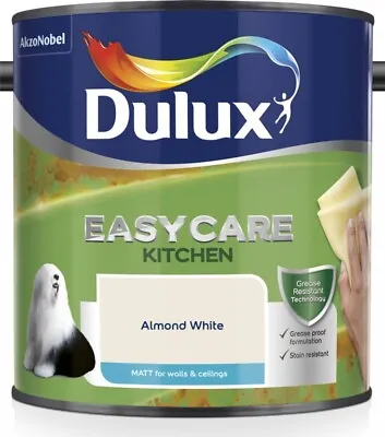 £21.99 • Buy Dulux Kitchen Easycare - 2.5L Matt Kitchen Emulsion - All Colours