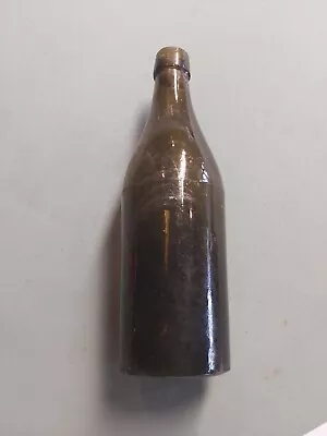 Small Vintage Green Beer Bottle • $10