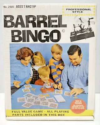 Vintage 1960s Barrel Bingo Professional Style No. 2505- NEW & SEALED  • $59.95