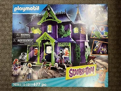 + Playmobil 2020 Scooby Doo Adventure In The Mystery Mansion Playset 70361 NIB • $115