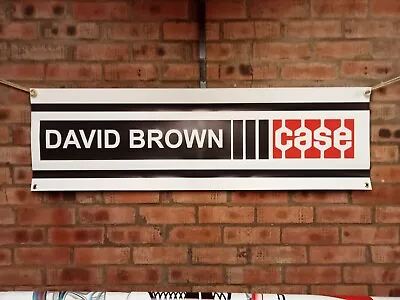DAVID BROWN Case PVC Heavy Duty WORK SHOP BANNER Garage Classic SHOW • £15