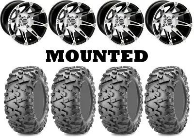 Kit 4 Maxxis Bighorn 2.0 Tires 25x8-12/25x10-12 On Moose 387X Machined TER • $1220.20