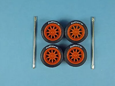 1/64 Wheels 1/64 Wheel & Tire Set Real Riders Volk Racing CE28 Orange • $5.49