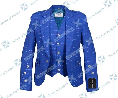 £79.99 • Buy Argyle Kilt Jacket With Waistcoat Tweed Wedding Jacket | Braemar / Crail Jacket