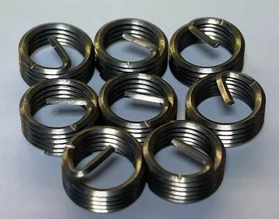 8 Recoil Threaded Inserts Steel Helical UNF 3/8-24 X  0.250”L (24M256) • $9.95