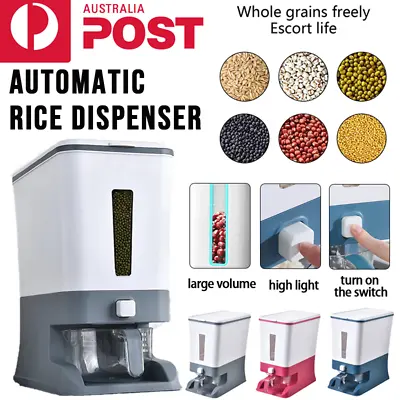 Rice Storage Cereal Grain Container Storage Box Kitchen Dispenser Storage Box • $25.95
