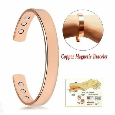 £3.99 • Buy Magnetic Copper Bracelet Healing Bio Therapy Arthritis Pain Relief Bangle Women