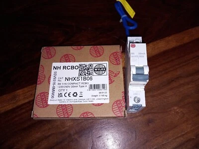 Wylex B6 Miniature RCBO NHXS1B06 Type A 6amp • £15.75